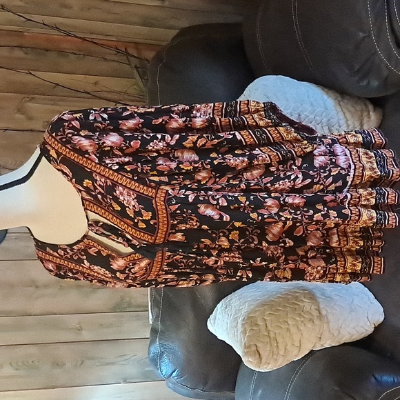 Ladies Rachel Zoe Top Blouse Baby Doll Tunic Boho Style Short Sleeves Size M - Picture 3 of 8